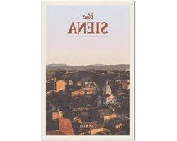 Siena Vintage Poster - Reisposter Muurdecoratie - Woonkamer Decoreren - Niet Ingelijst - 60x90cm - Multicolor