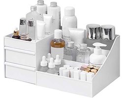 SIEPS Make Up Organizer - Make-Up Organizers - Voor Badkamer / Make Up Tafel - Skincare Organizer - Wit