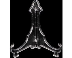 Sier schoteltjes standaard/houder transparant voor Goebel/Rosina Wachtmeister schoteltjes