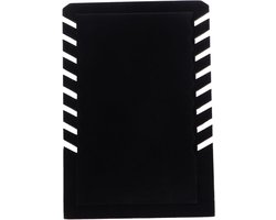 Sieraden Display - Hanger Rek - Sieraden Opbergen - Stabiele Fluwelen Basis - 28.5 cm Breed - Zwart