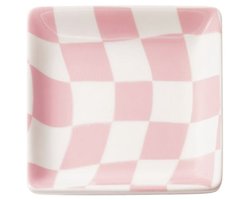 Sieraden Schaaltje | Speed Soul | Vierkant wit roze | 11x11cm | Lila Rood | Paars | Swirly Vierkant | Geel Roze 11x11cm | Amberblok | Amuse | Woonaccessoires | Woonaccessoire | Decoratie | Decoratief | Moederdag | Vakantie | Bonbons | Accessoires