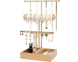 Sieradenhouder | Sieradenrekje | Oorbellenrekje | Sieradendoos | Juwelenhouder | Oorbellen | Sieraden rek | Sieraden standaard | Goud