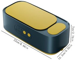 Sieradenreiniger, professionele reinigingsmachine, multifunctionele ring- en horlogereiniger, brillenreiniger, Geschikt voor brillen, oorbellen, horloges, badkamer en kaptafel. Afmetingen: 22 x 10,3 x 7 cm.