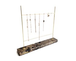 Sieradenrekje - Ketting houder - armbanhouder - metaal en echt marmer