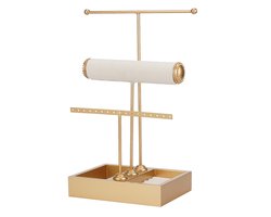 Sieradenstandaard - Juwelenhouder - Sieraden Organizer - Houder voor Horloges/Armbanden/Kettingen - Sieradenrek - Gold