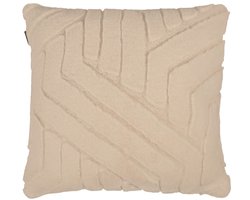 Sierkussen Abstracte Lijnen Beige - Zacht Decoratie Kussen Modern