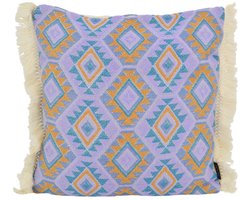 Sierkussen Aztec Purple | 45 x 45 cm | Katoen/Linnen