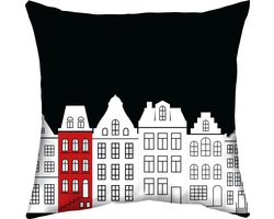 Sierkussen - Buitenkussen Amsterdam Waterafstotend Bootkussen 3 kruizen - Multicolor - 50 Cm X 50 Cm