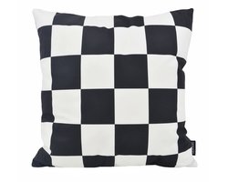 Sierkussen Checker Zwart | 45 x 45 cm | Katoen/Polyester
