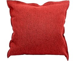 Sierkussen Cooked Wool Rood-373