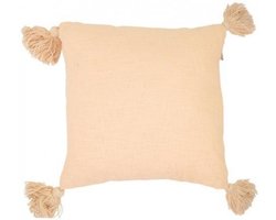 Sierkussen - Cotton Slub Wimp - Roze - 45 Cm X 45 Cm