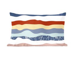 Sierkussen - Design Lijnen - Multicolor - 30 Cm X 50 Cm
