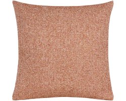 Sierkussen Esra - Stof - Oranje/Terra - 45 x 45 x 0 cm (BxHxD)