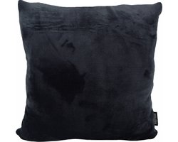 Sierkussen Flanel Zwart | 50 x 50 cm | Velvet/Polyester