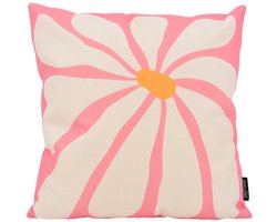 Sierkussen Flower Wave | 45 x 45 cm | Katoen/Linnen