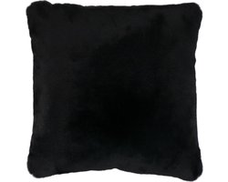 Sierkussen - Fluf Polyster - Zwart - 45 Cm X 45 Cm