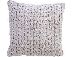 Sierkussen Fort Erie creme 45x45cm