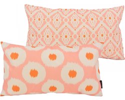 Sierkussen Imara Rosa / Roze | 30 x 50 cm | Katoen/Linnen