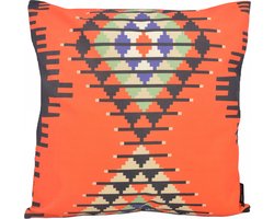 Sierkussen Kelim Print #5 - Outdoor/Buiten Collectie | 45 x 45 cm | Katoen/Polyester