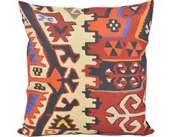 Sierkussen Kelim Print #6 - Outdoor/Buiten Collectie | 45 x 45 cm | Katoen/Polyester