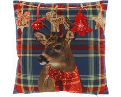 Sierkussen - Kerst - Rendier - 45 x 45 cm