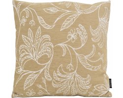 Sierkussen Lena Leafs Beige | 45 x 45 cm | Katoen/Polyester