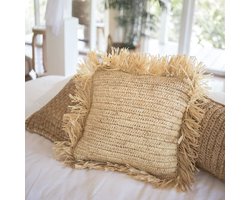 Sierkussen met vulling | Decoratief kussen | Sofakussen GANDI van Raffia