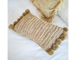 Sierkussen met vulling | Decoratief kussen | Sofakussen SANUR van Raffia