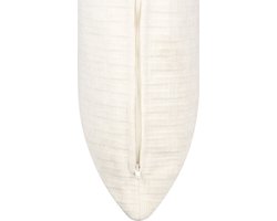 Sierkussen Pardo - Polyester - Creme - 35x55 cm - Lendekussen - Chenille