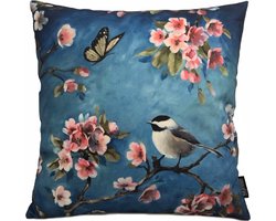 Sierkussen Parus Major #1 | 45 x 45 cm | Katoen/Linnen