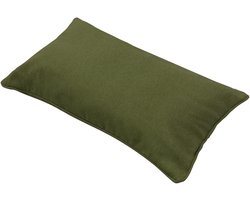 Sierkussen paspel ca.30x50cm Moss green canvas eco+
