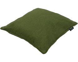 Sierkussen paspel ca.50x50cm Moss green canvas eco+