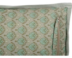 Sierkussen PICTUS Fluweel 45 x 45 cm Groen Bladpatroon