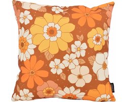 Sierkussen Retro Bloemen #1 | 45 x 45 cm | Katoen/Linnen