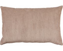 Sierkussen Ribbels - Polyester - Roze - 35 x 55 x 0 cm (BxHxD)