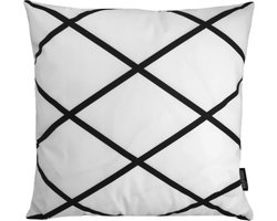 Sierkussen Soft Criss Cross Square | 45 x 45 cm | Katoen/Polyester