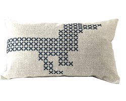 Sierkussen - Teckel Voorkant Kleur Donker Vk