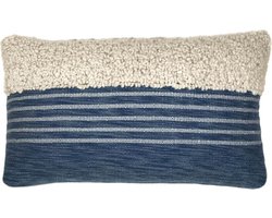 Sierkussen - Tribal Indigo - Blauw - 35 Cm X 60 Cm