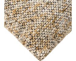 Sierkussen Valley - Stof - Beige/Taupe - 45 x 45 x 0 cm (BxHxD)