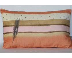 Sierkussen - Vera Rechthoekig| Oranje/roze