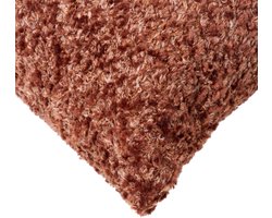 Sierkussen Vogas - Stof - Bruin/Rood - 55 x 35 x 0 cm (BxHxD)