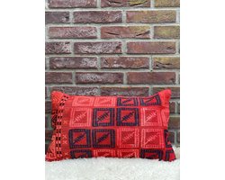 Sierkussenhoes 30x50 cm – Original Kelim Kussenhoes - Authentieke stijl kussenhoesjes - Handgeweven kelim kussen - %100 Wol