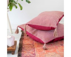 Sierkussenhoes | Diamond | Rood | 50-50 cm