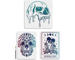 Sierkussenhoes - Home Decor - Woonaccessoire - Katoen - Bohemian Style - Decoratie Planten - Geschikt voor banken en bedden - Blauw en Groen - Set van 2 - Vierkante hoes voor decoratieve kussens met exotisch design met kwastjes - 45 x 45 cm.