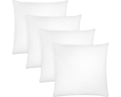 Sierkusseninzetstukken 40 x 40 cm - 65 g/m² Niet-geweven Stof met Siliconenvezelvulling - Duurzaam en Zacht voor Binnen en Buiten