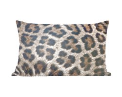 Sierkussens - Kussen - Luipaard print - 50x30 cm - Kussen van katoen