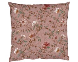 Sierkussens - Kussentjes Woonkamer - 40x40 cm - Botanisch - Bloemen - Roze