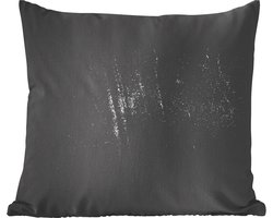 Sierkussens - Kussentjes Woonkamer - 40x40 cm - Metaal print - Zwart - Glitter