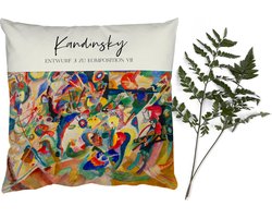 Sierkussens - Kussentjes Woonkamer - 40x40 cm - Schilderij - Kandinsky - Oude meesters