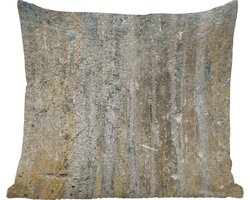 Sierkussens - Kussentjes Woonkamer - 45x45 cm - Muur - Geel - Bruin - Grijs